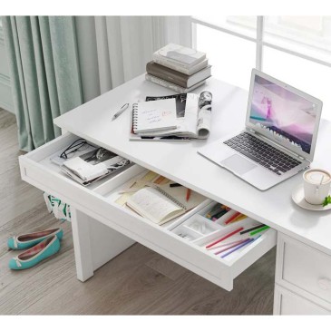 Rustic White desk in white...