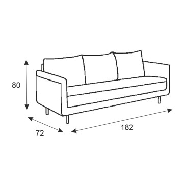 2/3-seters sofa i stoff: Komfort og Design