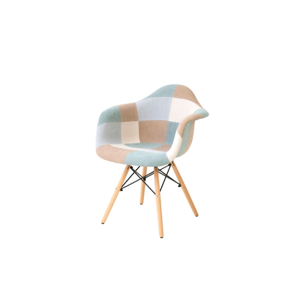 Soft patchwork seat, Sofie the classic design chair