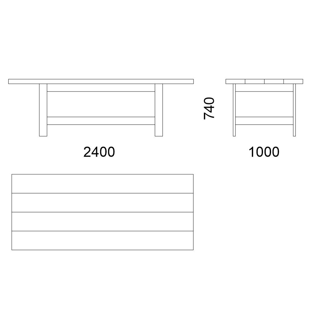 Mesa fixa de madeira: Elegância e solidez com acabamentos requintados