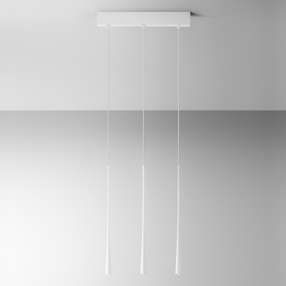 Suspensão Linear com 3 LEDs - Design Moderno,