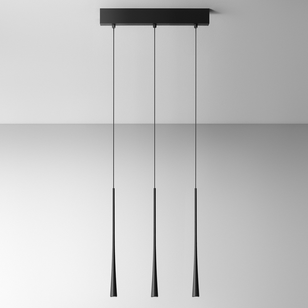 Suspensão Linear com 3 LEDs - Design Moderno,