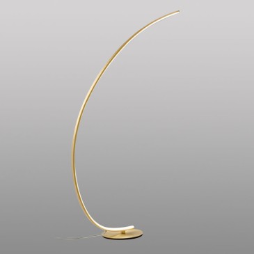 Gea Luce : Lampadaire en aluminium, dimmable