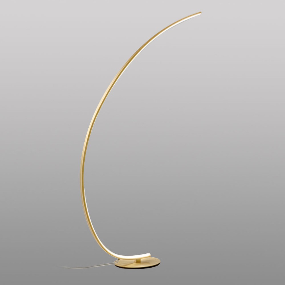 Gea Luce: Floor lamp in aluminium, dimmable