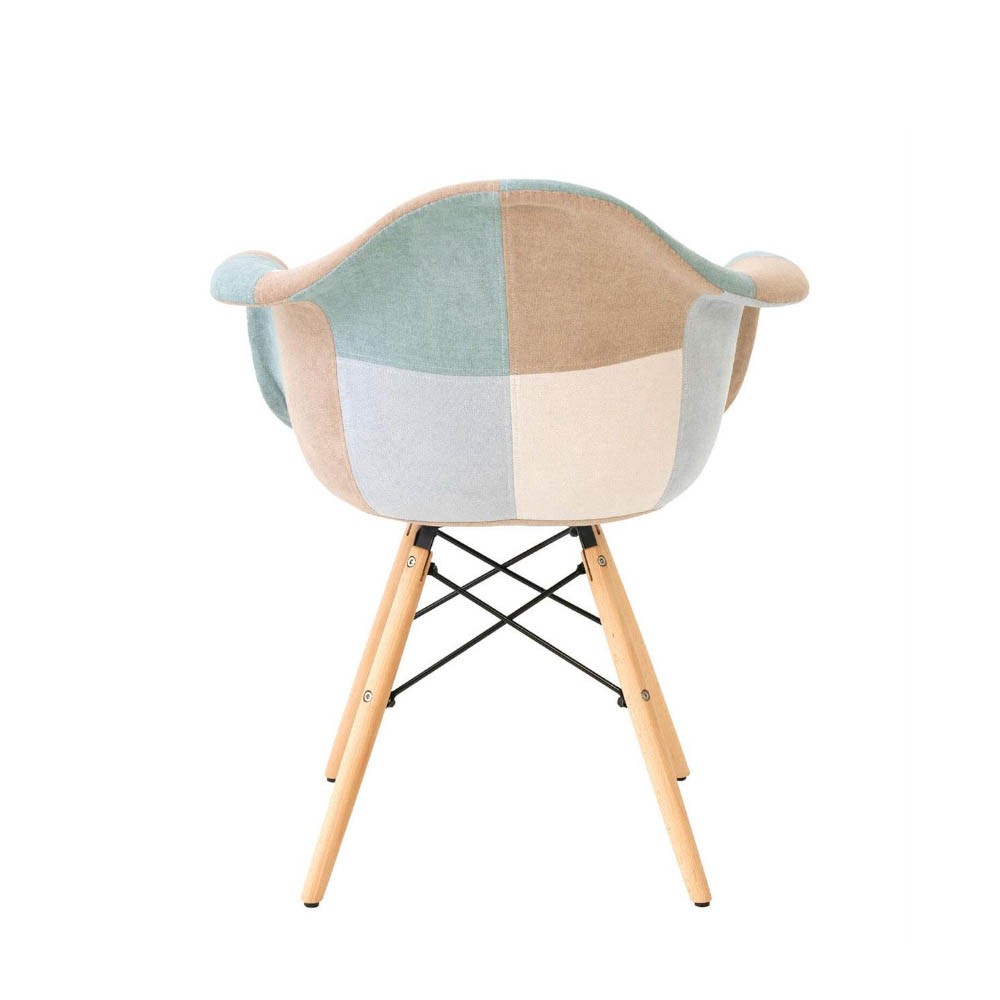 Soft patchwork seat, Sofie the classic design chair