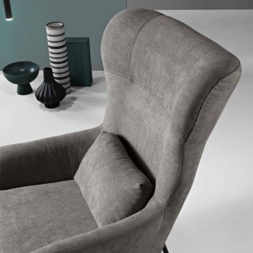 FRY Ikone Casa Armchair: Elegance and Comfort in Fabric and Metal