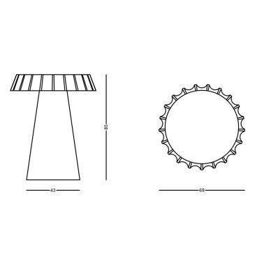 Fizzz tuintafel van Slide design | kasa-store