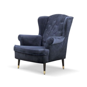 Fauteuil Puszman Venice de style glamour