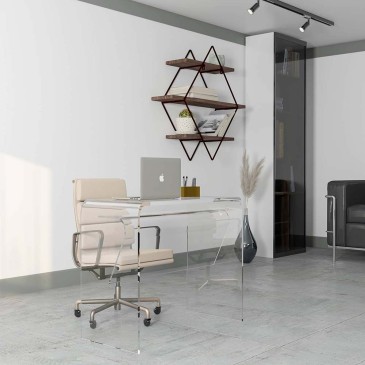 Bureau clair en plexiglas de Vesta | Design italien pour votre bureau