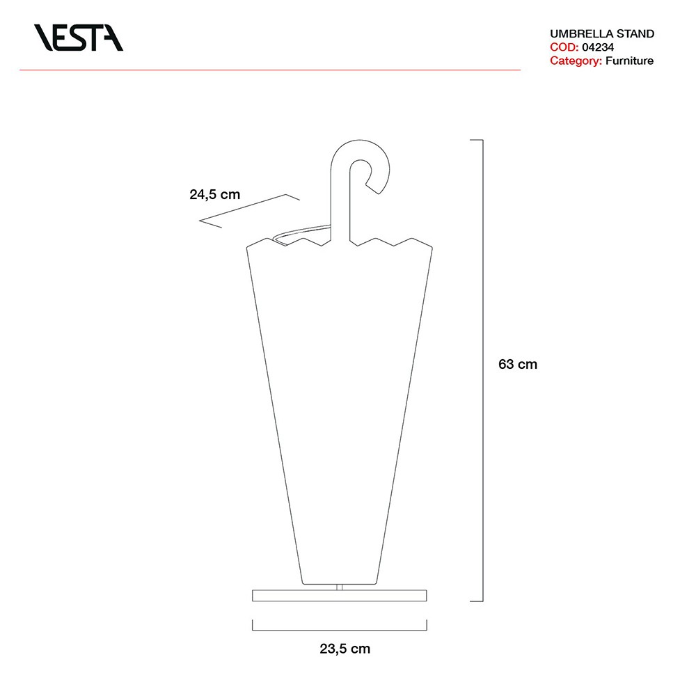 Plexiglass umbrella stand by Vesta | Decor collection