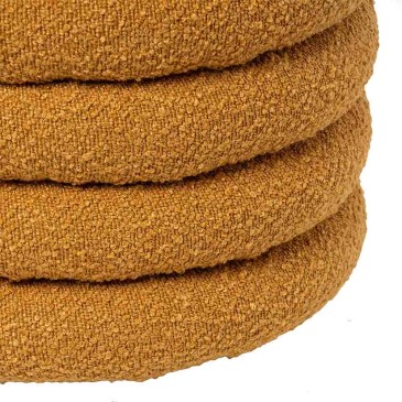 Harry storage pouf by Somcasa covered in shearling fabric