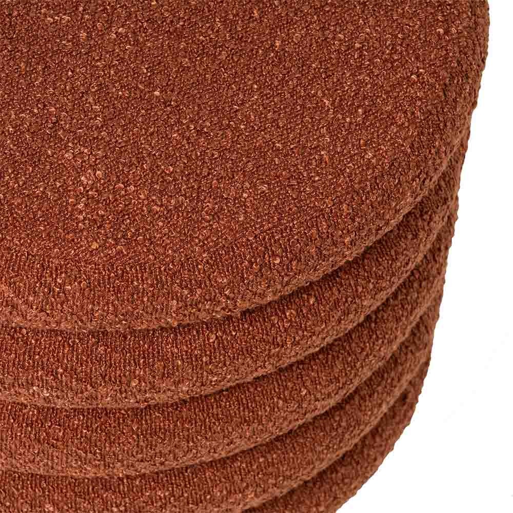 Harry storage pouf by Somcasa covered in shearling fabric