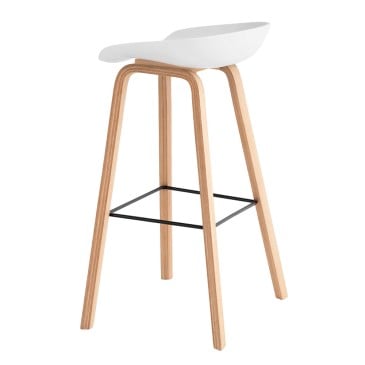 Tabouret de style scandinave adapté à la cuisine et au bar | Somcasa