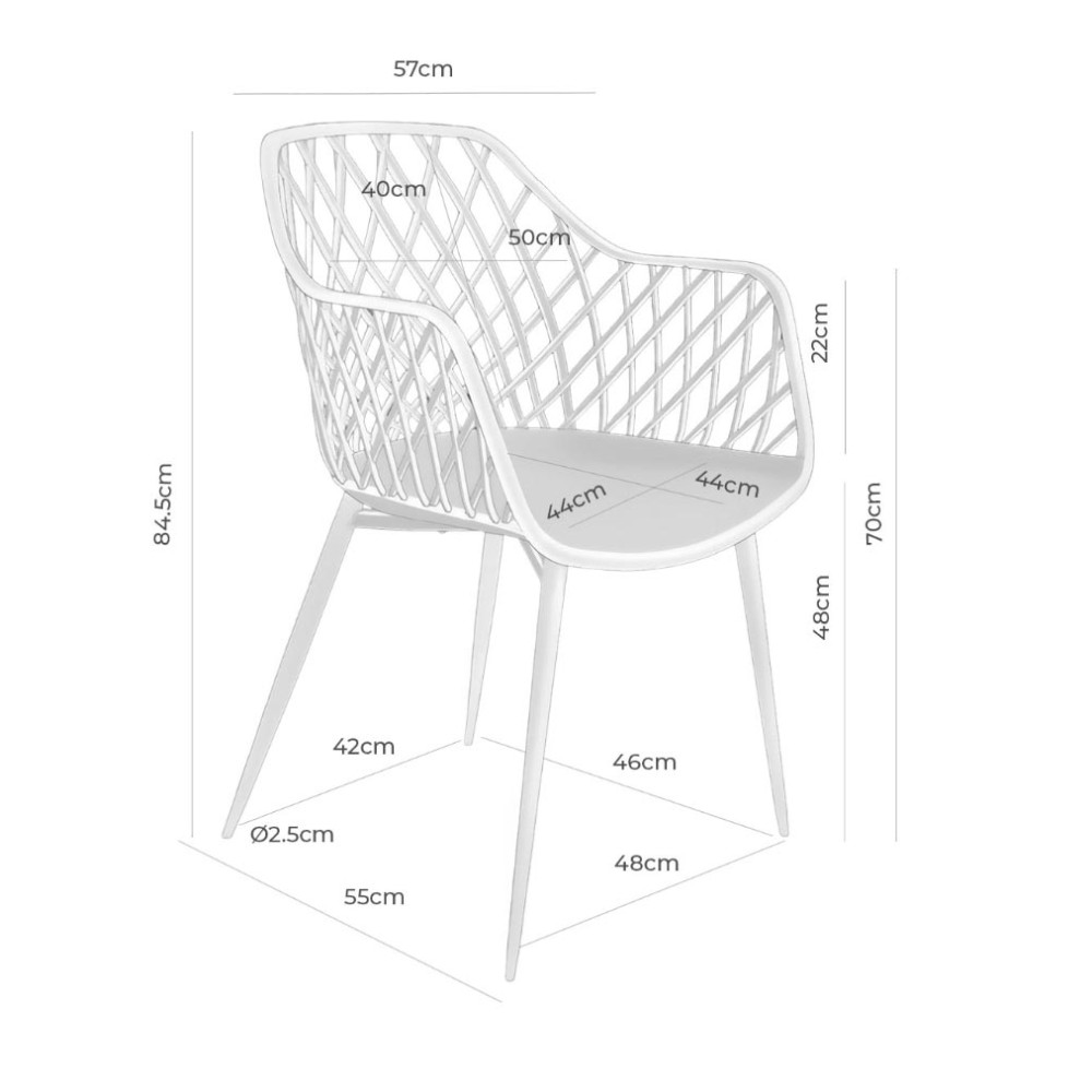 Somcasa Polypropylene Chair: Modern and Resistant Design