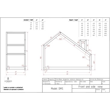 Cama individual en forma de casita apta para habitaciones infantiles | Tienda Kasa