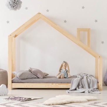 Cama individual en forma de casita apta para habitaciones infantiles | Tienda Kasa