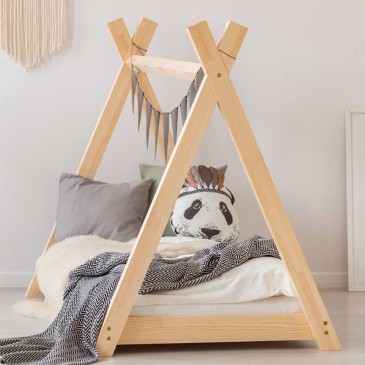 Tipi-förmiges Einzelbett, geeignet für moderne Schlafzimmer