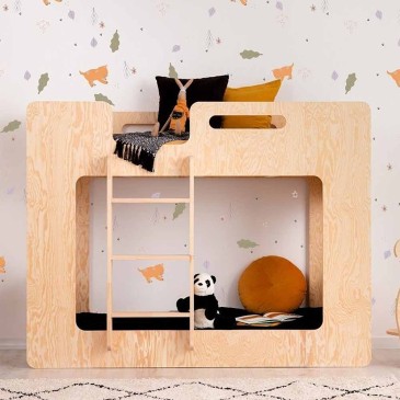 Letto a castello in legno di pino per bambini | Kasa-Store