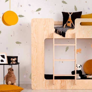 Letto a castello in legno di pino per bambini | Kasa-Store