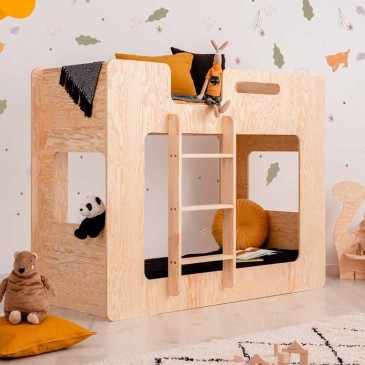 Pine wood bunk bed for kids | Kasa-Store