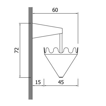 Servettocose Fiocco draaibare wandkleerhanger