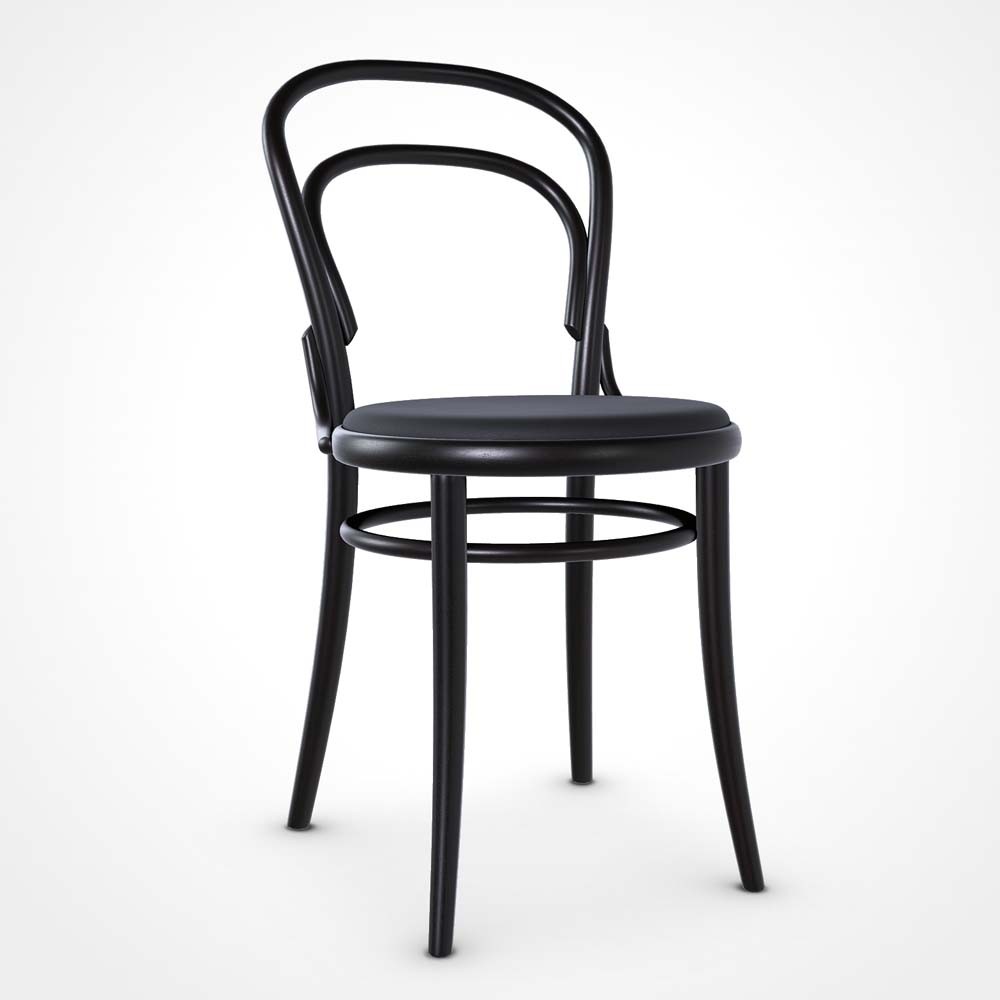 Ton 14 set 2 chaises avec assise rembourrée ou en paille de Vienne | kasa-store