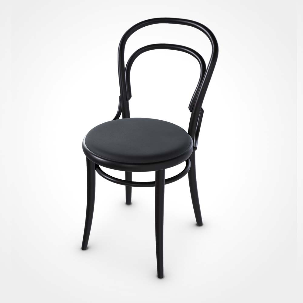 Ton 14 set of 2 chairs with padded or Vienna straw seat | kasa-store