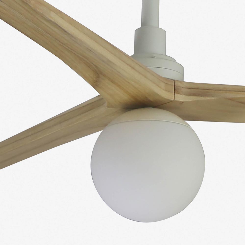 Faro Barcelona Wooden Ceiling Fan with Integrated Light