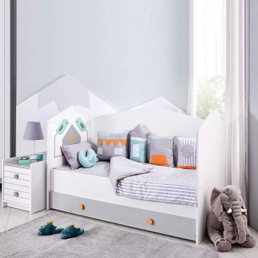 Cama convertible Bird Line: crece con su hijo