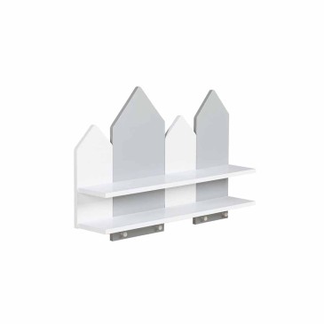 Bird Line wall shelf with two sturdy shelves