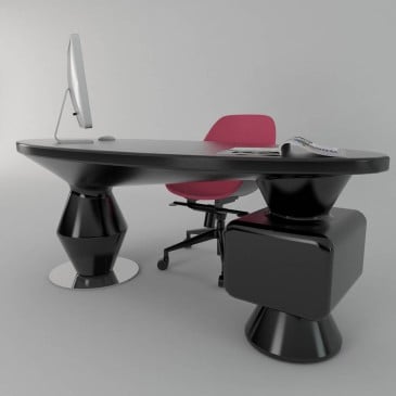 Stonehenge Desk by Zad Italy | designer Alberto Recchia