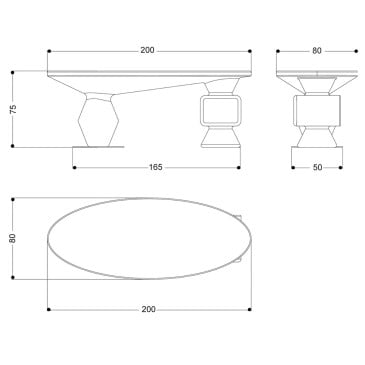 Stonehenge Desk by Zad Italy | designer Alberto Recchia