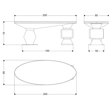 Stonehenge skrivbord från Zad Italy | designer Alberto Recchia