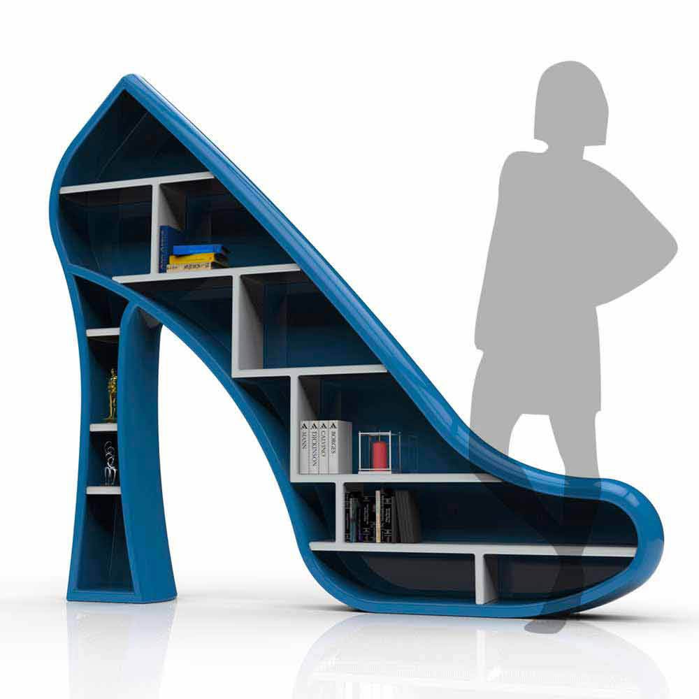 Iconic Lady bookcase by Zad Italy | designer Corazza Robereto