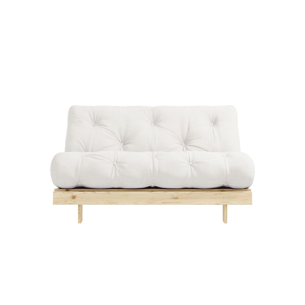 Roots Sofa Bed 140/160 in Pine Wood - Chaise Longue and Bed