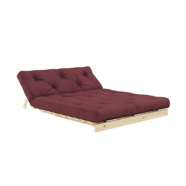 Roots Sofa Bed 140/160 in Pine Wood - Chaise Longue and Bed