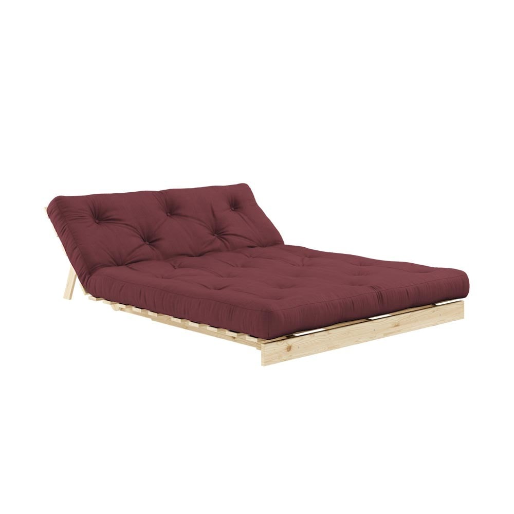 Roots slaapbank 140/160 in grenenhout - chaise longue en bed