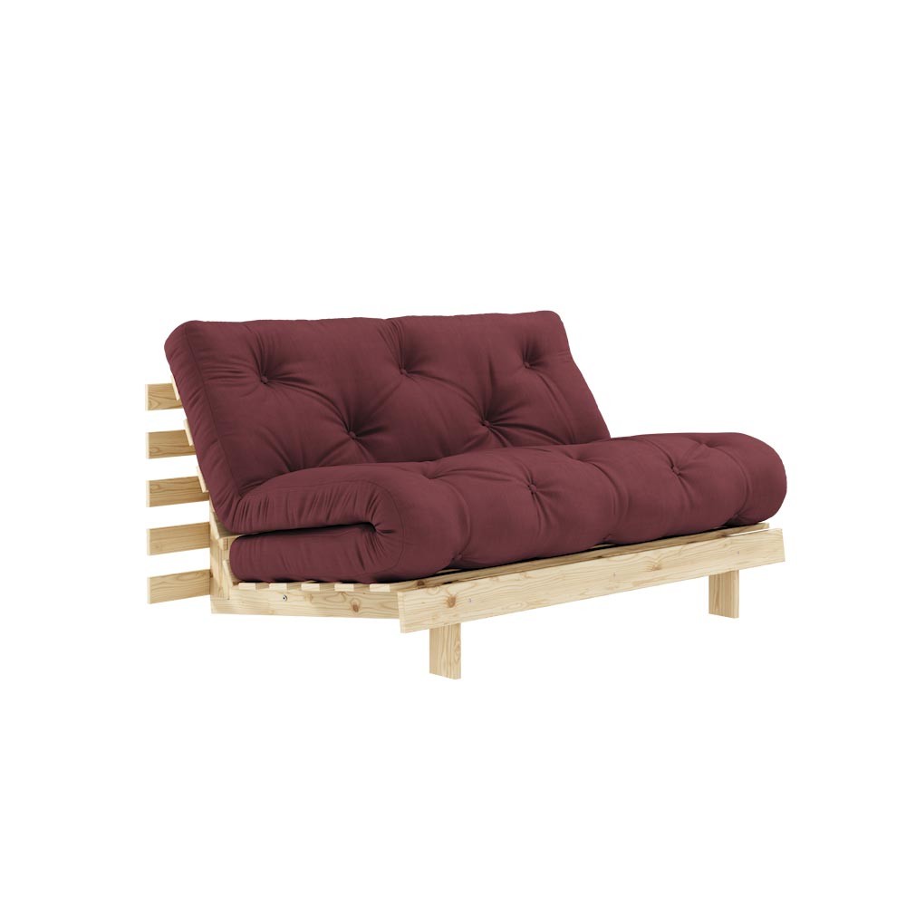 Roots Sofa Bed 140/160 in Pine Wood - Chaise Longue and Bed