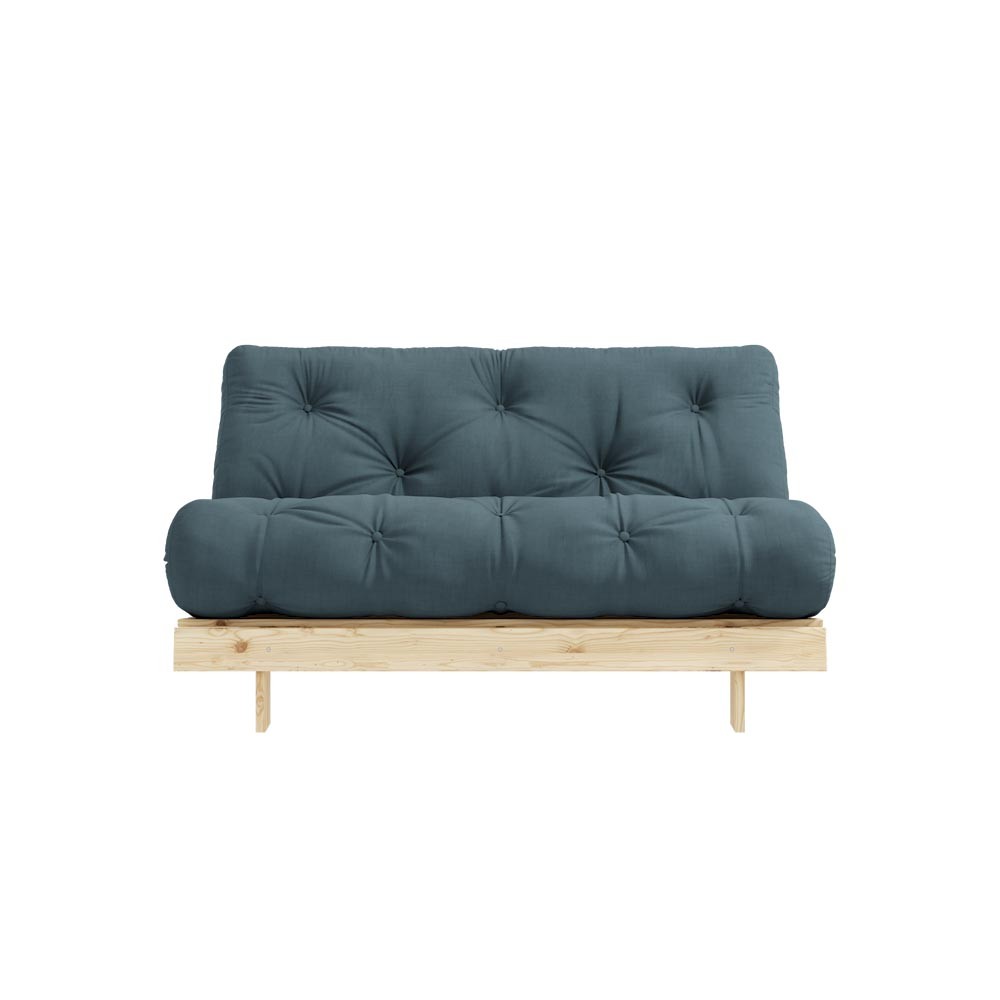 Roots slaapbank 140/160 in grenenhout - chaise longue en bed