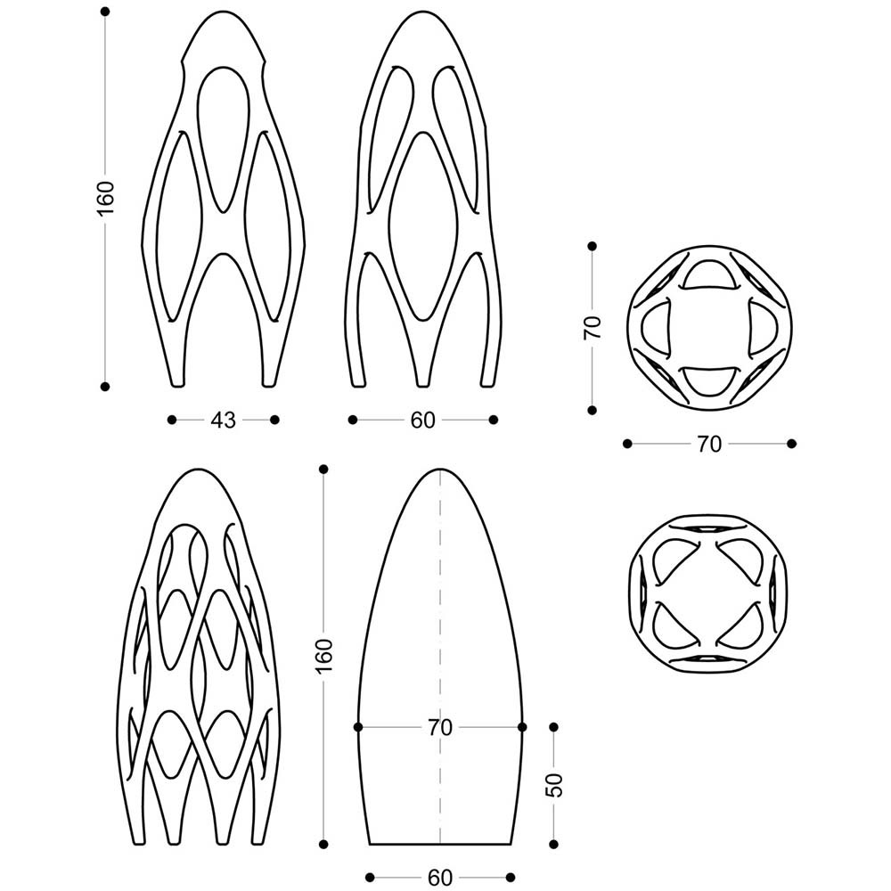 Candeeiro de pé sinapse | design e luz por Zad Itália