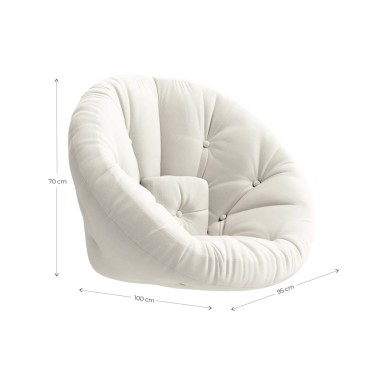 Crescent Futon Karup Design: Χειροποίητη και πολυχρηστική πολυθρόνα χαλάρωσης