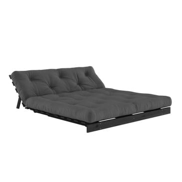 Roots slaapbank 140/160 in grenenhout - chaise longue en bed