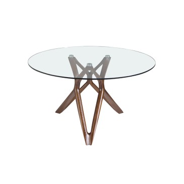 Modern wood and glass table 1108 | Angel Cerdà