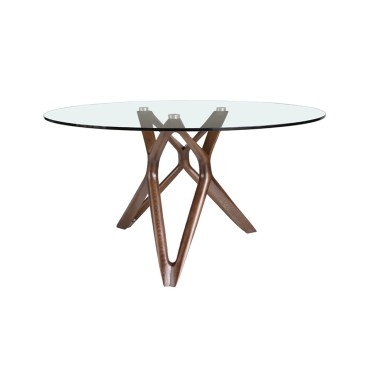 Modern wood and glass table 1108 | Angel Cerdà