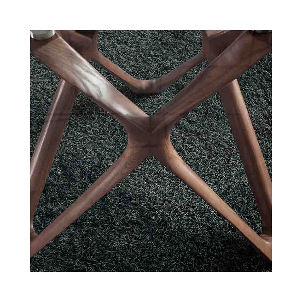 Modern wood and glass table 1108 | Angel Cerdà