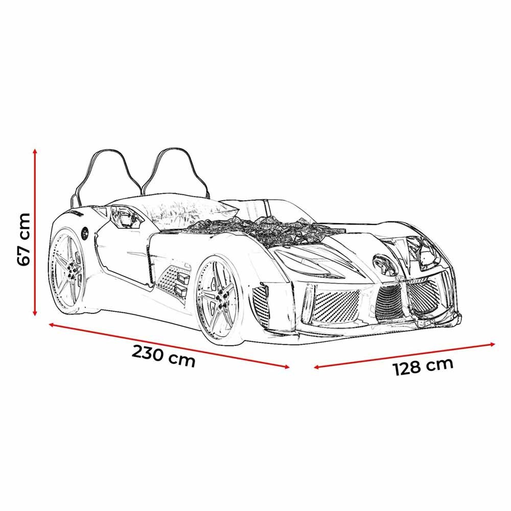 Racebilformad säng | endast design och kvalitet för ditt barn