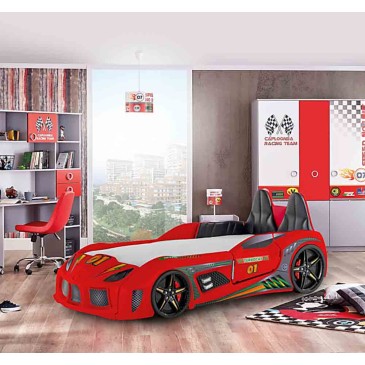 Cama em forma de carro de corrida | só design e qualidade para o seu filho