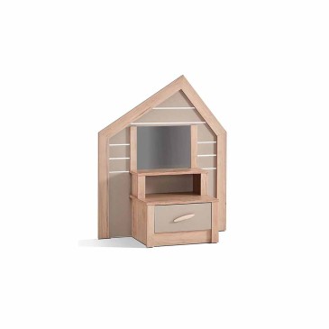 Bedside table with drawer and storage compartment | Ideal for children