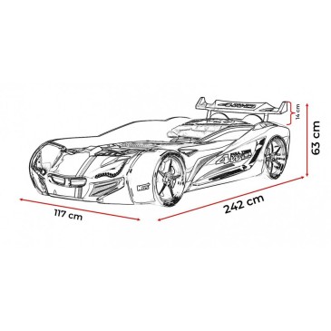 Cama em forma de carro com asa | mobiliar o quarto com estilo