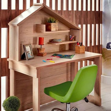 Bureau en forme de maison : votre petit coin créatif en bois